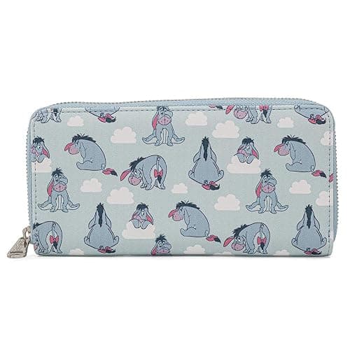 Loungefly Disney Winnie the Pooh Eeyore Zip Around Faux Leather Wallet, Multi - Image 1
