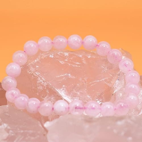 DAZCOLO 8mm Natural Gemstone Stretch Bracelet, Handmade Unisex Crystal Bracelets for Meditation, Yoga, Spiritual Healing & Positive Energy thumbnail 4