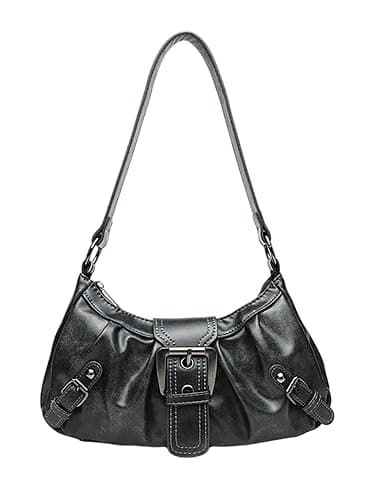 Verdusa Shoulder Bag for Women Y2k Purse Mini Purse Cute Purse Goth Punk Vintage Purse | Top Handle, Buckle, Punk, Purses, Bags - Image 1