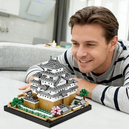 QYEHF Architecture Castillo de Himeji, construye y exhibe Este Modelo Coleccionable para Adultos, Regalo Divertido para los Amantes de Japón, Famosos thumbnail 7