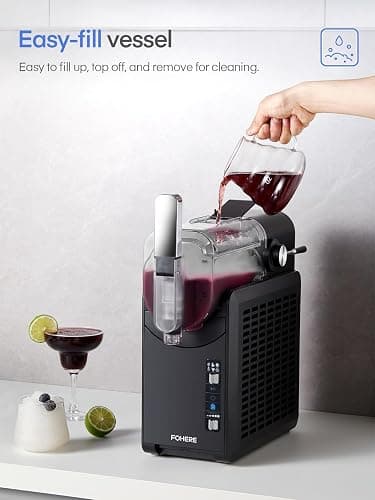 Slushie Machine, with 5 Presets + Custom Option, Auto-Clean Slushy Machine for Home, No Ice Needed, 12 Hours Freshness, Frozen Drink Maker for Spiked Slushies Frappés and More thumbnail 5