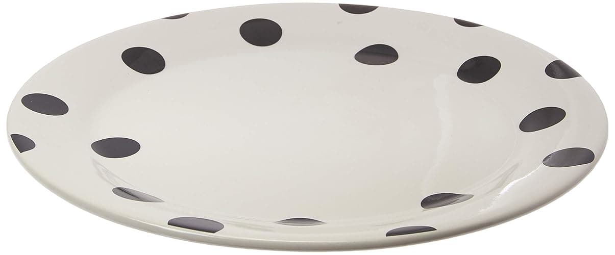 kate spade new york Deco Dot Dinner Plate, 1 Count, White thumbnail 3