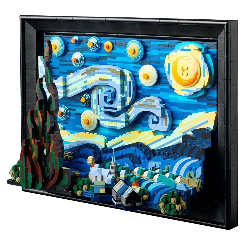 LEGO Ideas 21333 Vincent Van Gogh - La Nuit Étoilée, Reproduction de Tableau sur Toile thumbnail 4
