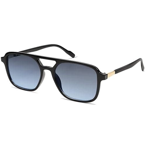 SOJOS Retro Aviator Sunglasses for Women Men,Trendy Rectangle Womens Mens Shades Sun Glasses SJ2202 - Image 1