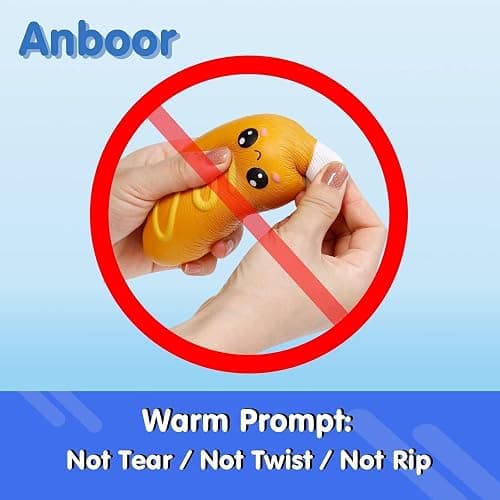 Anboor 4 Pcs Squishies Hot Dog Cake Bread Donut Kawaii Scented Soft Slow Rising Squeeze Stress Relief Kids Toy Xmas Stocking Stuffers Ideas thumbnail 6