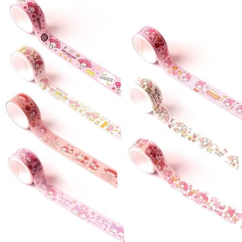 [8-in-1] My Melody Cute Adorable Pink Assorted Masking Tape Set thumbnail 3