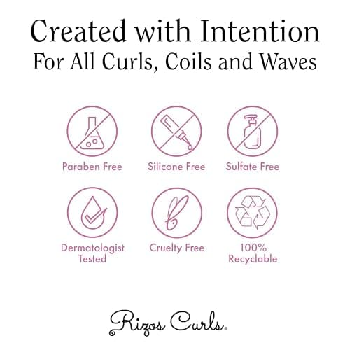 Rizos Curls Curl Defining Cream for Wavy, Curly, Coily Hair – Frizz Control, Defines, Softens, Moisturizes, Adds Shine for 1a–4c Hair Types – Sulfate & Paraben thumbnail 7