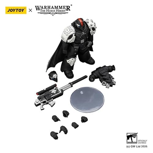JOYTOY Raven Guard Warhammer 40K 1/18 Action Figures Raven Guard Mor Deythan Shade with Nemesis Bolt Rifle 4.84-Inch Collectible Model Model Birthday Gifts Warhammer Series Model thumbnail 8