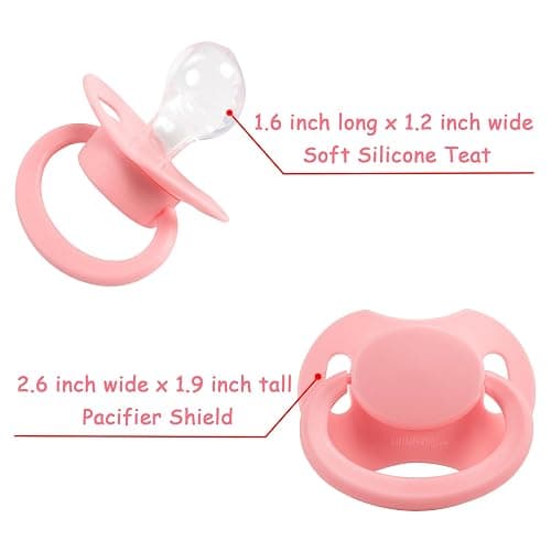 LittleForBig Bigshield Generation-II Big Sized Pacifier Pink thumbnail 7