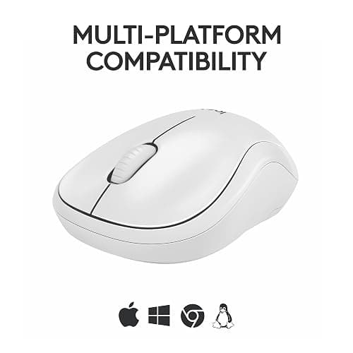 Logitech M240 Silent Bluetooth Mouse, Wireless, Compact, Portable, Smooth Tracking, 18-Month Battery, for Windows, macOS, ChromeOS, Compatible with PC, Mac, Laptop, Tablets - Off White thumbnail 7
