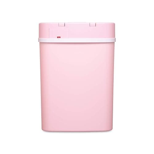 Ninestars DZT-12-5PK Bedroom or Bathroom Automatic Touchless Infrared Motion Sensor Trash Can, 3 Gal 12 L, ABS Plastic (Rectangular, Pink) Trashcan thumbnail 11