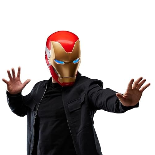 Marvel Legends Series Iron Man Premium Electronic Helmet with Light FX, Avengers: Endgame Adult Collectible Roleplay Gear thumbnail 6
