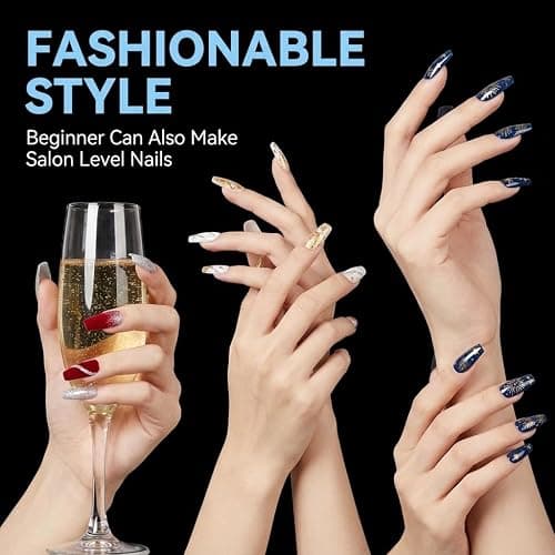 TOMICCA Medium Coffin Nail Tips, 240Pcs 15 Sizes, Half Matte Gel Nail | Nail Extension Tips Set, Full Cover Pre Shaped Fake Nails for Beginner and Professional DIY Nail Salon thumbnail 2