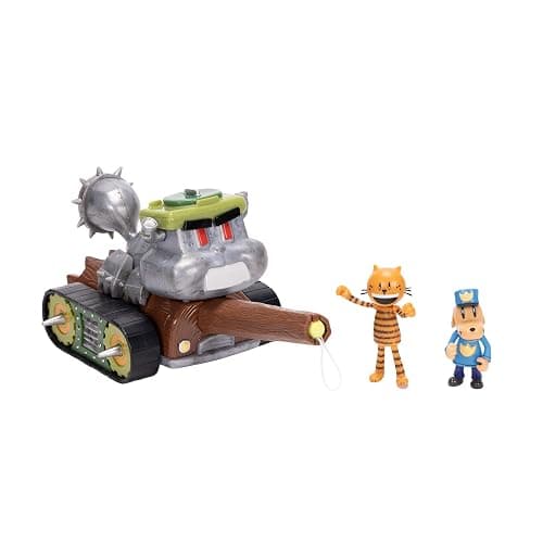 JAKKS Dog Man Squirrel Tank Shooter Vehicle Playset with Petey and Dog Man Action Figures thumbnail 9