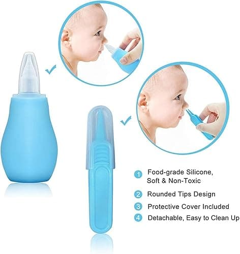 Baby Grooming Kit, Infant Safety Care Set with Hair Brush Comb Nail Clipper Nasal Aspirator,Baby Essentials Kit for Newborn Girls Boys thumbnail 3