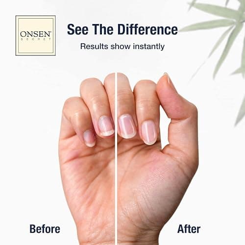 Onsen Secret Nail Care Kit - w/Cuticle Care Serum, Japanese Nail Buffer and Shine Kit - Strengthening & Shining - Spa-Quality Manicure - Organic Ingredients - Long-Lasting Shine - Easy & Safe - 1pk thumbnail 2