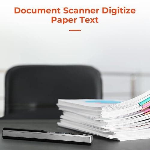 MUNBYN Portable Scanner, Photo Scanner for A4 Documents Pictures Pages Texts in 900 DPI, Flat Scanning, Include 16G SD Card, Wand Document Reader Uploads Images to Computer Via USB Cable, No Driver thumbnail 8