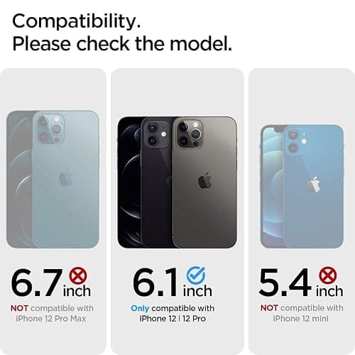 Spigen EZ Fit Tempered Glass Screen Protector for iPhone 12, iPhone 12 Pro - 2 Pack thumbnail 2