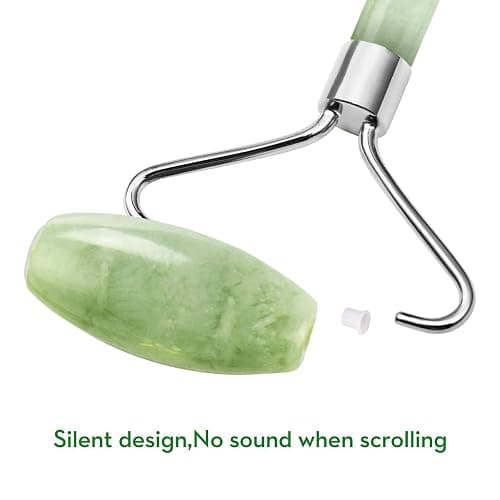 kimkoo Jade Roller and Gua Sha for Face-3 in 1 Kit with Facial Massager Tool,100% Real Natural Jade Stone Anti Aging,Face Beauty Set for Eye Anti-Wrinkle thumbnail 3