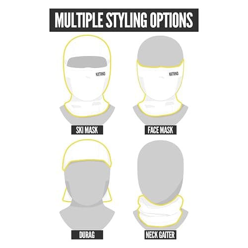 Nxtrnd Breathable Ski Mask, Lightweight Balaclava, Moisture-Wicking Shiesty thumbnail 3