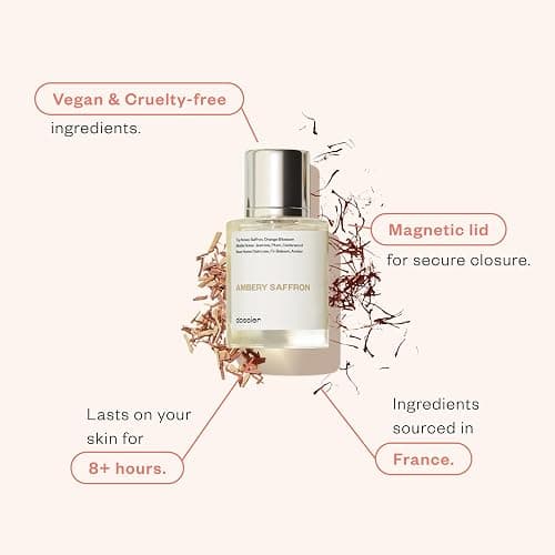 Dossier - Ambery Saffron 1.7 Fl Oz (50ml) - Eau de Parfum - Inspired by B.accarat R.ouge 540 - Vegan, Unisex Perfume Spray thumbnail 2