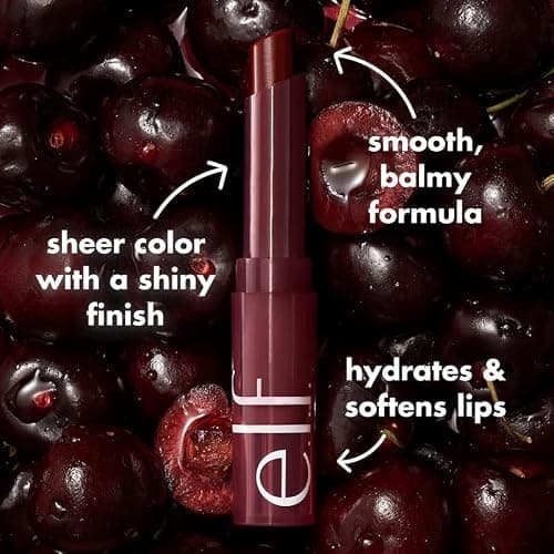e.l.f. Sheer Slick Lipstick, Hydrating Lipstick For Sheer Color With A Shiny Finish, Infused With Vitamin E, Vegan & Cruelty-free, Black Cherry thumbnail 6