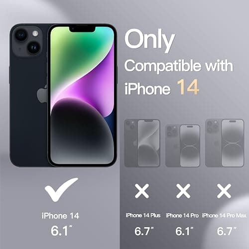 JETech Coque Silicone pour iPhone 14 6,1 Pouces, Protection Complète du Corps au Toucher Soyeux, Étui Housse Anti-Chocs Doublure Douce en Tissu Microfibre (Noir) thumbnail 2