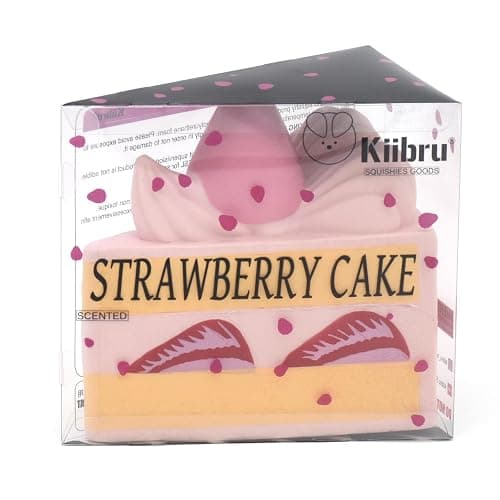 Strawberry Shortcake Squishy Birthday Cake Squeeze Colossal Slow Rising Squishies Scented Toy Gift (Pink) thumbnail 6