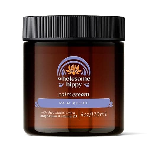 WHOLESOME HIPPY Magnesium Calm Cream – All Natural Body Butter with Magnesium, Vitamin D3, Arnica & Turmeric – Soothing Moisturizer for Skin Wellness & Relaxation – 4oz - Image 1