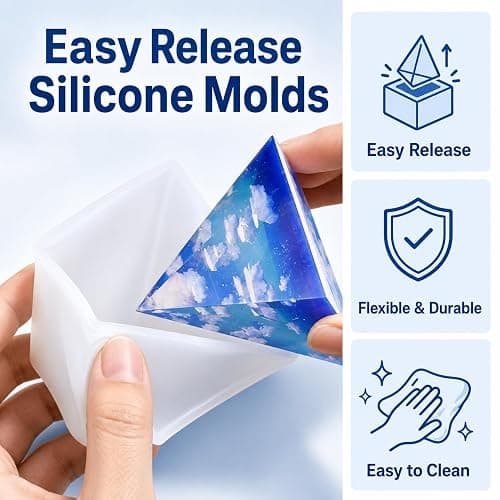 LET'S RESIN 16oz Epoxy Resin Kits and Molds Complete Set for Beginners | Resin Art Kit With Silicone Molds, Pigment, Dried Flowers, for Adults, Art Supplies for DIY Lovers, DIY Gift for Women thumbnail 6