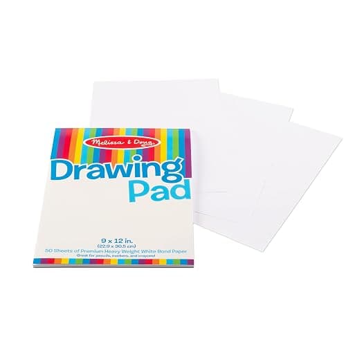 Melissa & Doug Drawing Paper, Sketch Pad, 3-Pack Bundle for Coloring, Writing or Painting (9 x 12 inches) - 50 Sheets Each, Kids Drawing Pad & Art Supplies for Kids Ages 3+ - FSC Certified thumbnail 9