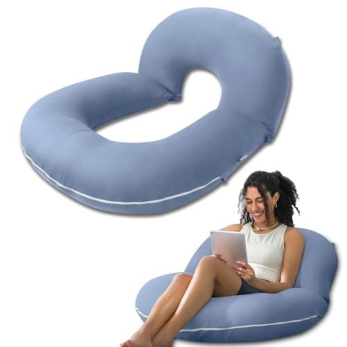 INSEN Reading Pillow, Back Pillow for Sitting in Bed and Couch | Backrest Pillow, Gaming Pillow for Adults, Sit Up Support for Bed - Image 1
