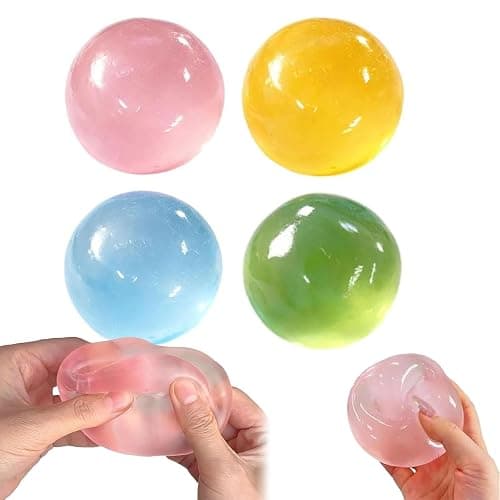 2026 New Coconut Oil Squishy Ball, Coconut Oil Stress Ball, Slow Rising Squishy, 100% Odorless, Non-Sticky, Easy to Clean, Improving Focus, Or Easing Tension During Study, Work, Or Relaxation (4pcs) - Image 1