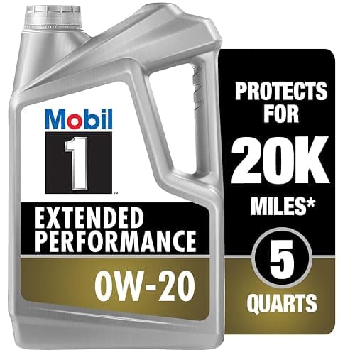 Mobil 1 Extended Performance Full Synthetic Motor Oil 0W-20, 5 Quart - Image 1