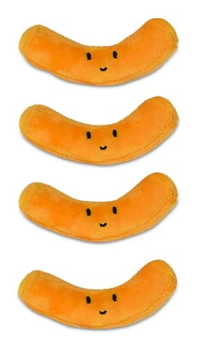 iscream Kraft Macaroni & Cheese 6.5" x 6" Pillow Set with 4 Plushie Macaroni Mini Pillows - Microwave Package thumbnail 4