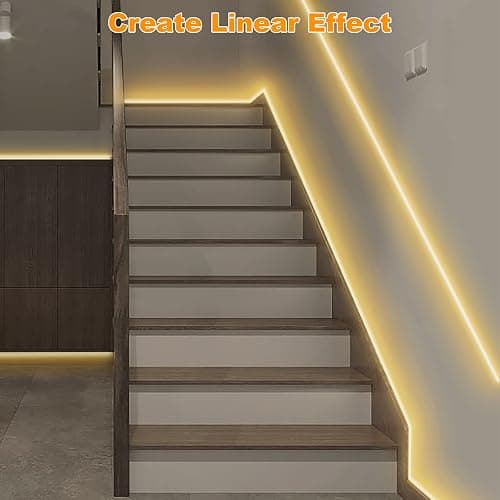 Tatazone Smart White COB Led Strip Light with App and Remote, 16.4ft 3000K Bright Warm White WiFi COB Light Strip Compatible with Alexa Google, Dimmable Indoor Led Lights for Mirror, Cabinet, Kitchen thumbnail 4