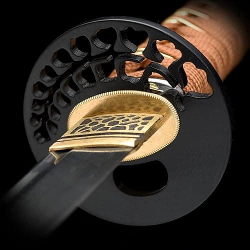 Handmade Katana,Japanese Samurai Sword Katana,1040/1060/1095 Damascus Steel,T10 High Carbon Steel Clay Tempered,Full Tang thumbnail 5