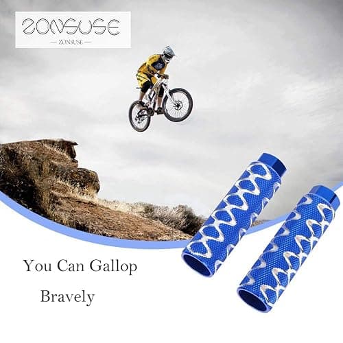 ZONSUSE 2 Pcs Aluminum Alloy Anti-Slip Foot Pegs for BMX ATV Passenger thumbnail 7