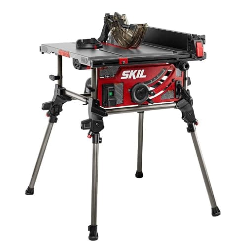 SKIL 15 Amp 10 Inch Portable Jobsite Table Saw with Folding Stand- TS6307-00 - Image 1