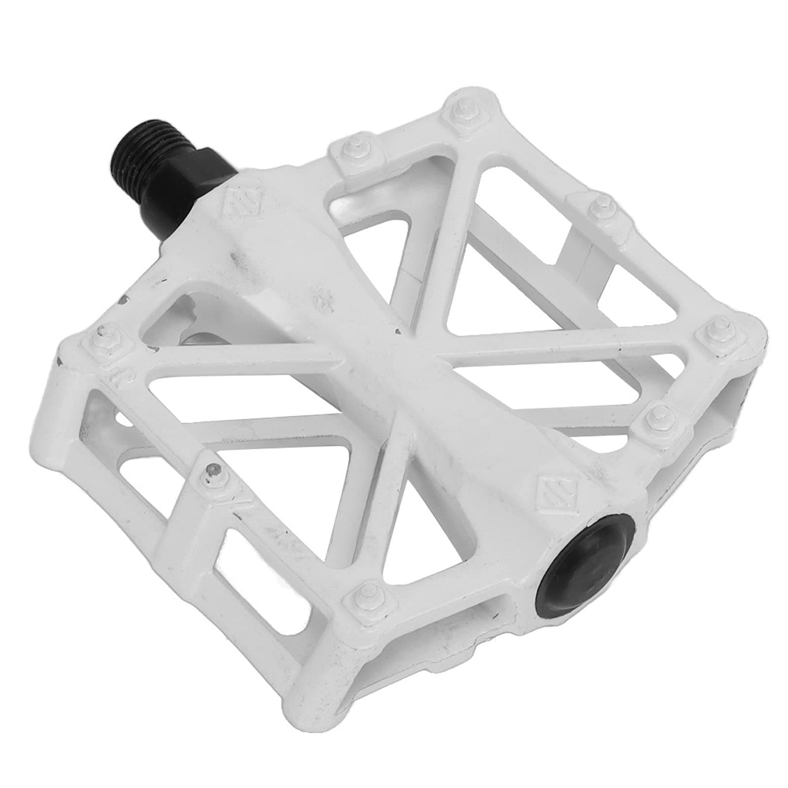 Mountain Bike Pedals, Lightweight Pedals Aluminum Alloy for Fixie Bike Pedals(White) thumbnail 7