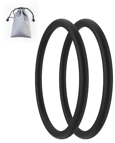 GREBIKE 2PCS Patellar Tendon Support Strap for Knee Pain Relief, Knee Bands for Basketball, Running, Tennis, Soccer and Hiking, Silicone Patella Band for Women and Men, Includes Storage Bag (Black) thumbnail 9