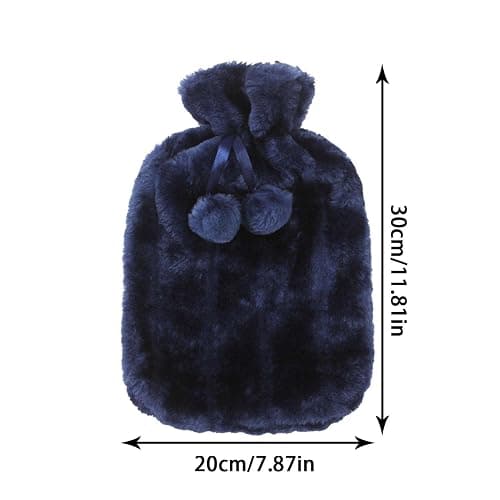 Hot Water Bottle Cloth | 2 Liter Ultra Soft Faux Plush Hot Water Bottle,Hot Water Bottle Water Bottle Softcover for Long-Lasting Comfort Sleeves Only Dalian thumbnail 2