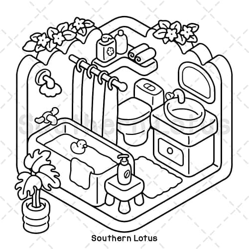 Little Cozy: Coloring Book for Adults and Teens Featuring Hygge Corners and Pocket Spaces, Easy and Cute Designs for Relaxation and Chill (Cute & Easy Coloring) thumbnail 6