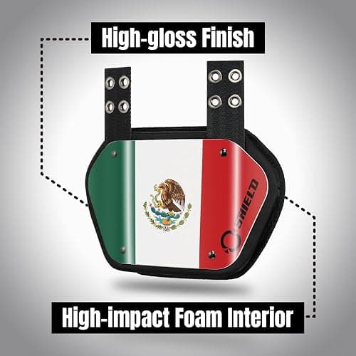 O Shield Flag Football Back Plate, Lower Back Pads for Football Players, Rear Protector thumbnail 3