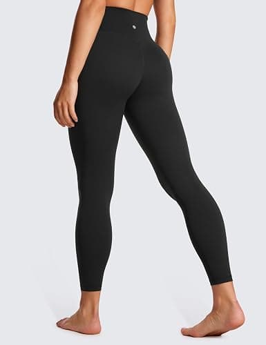 CRZ YOGA Crossover Waist Leggings 25" | Butterluxe, Extremely Soft, Gentle Compression, Yoga, V Criss Cross, for Women thumbnail 2