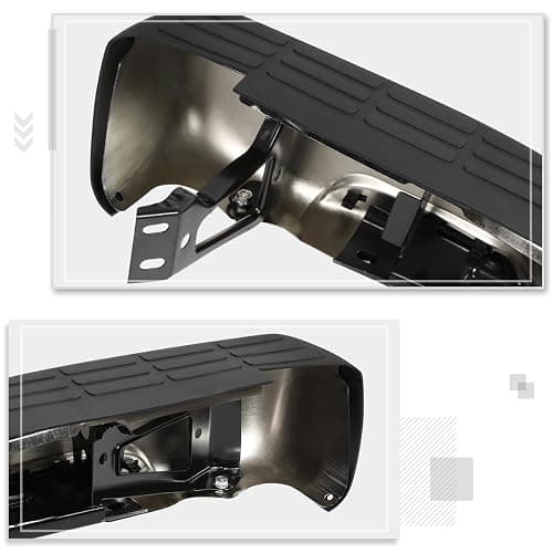 PM PERFORMOTOR Rear Step Bumper with License Plate Lights Compatible with 1999-2006 Chevy Silverado/GMC Sierra 1500 2500 Direct Replacement for GM1103124 GM1103122 12496085 thumbnail 5