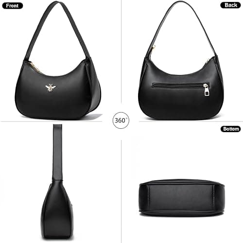 BAIKELI Crescent Shoulder Bags for Women Small Shoulder Purse Handbag Retro Classic Clutch Hobo Tote Bag Underarm Purse thumbnail 5