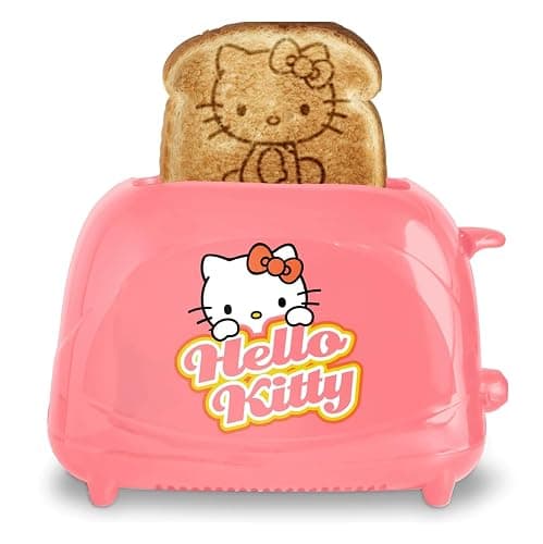 Hobby Lobby Hello Kitty 2-Slice Toaster, Pink, Toasts Image on Bread, Adjustable Browning - Image 1