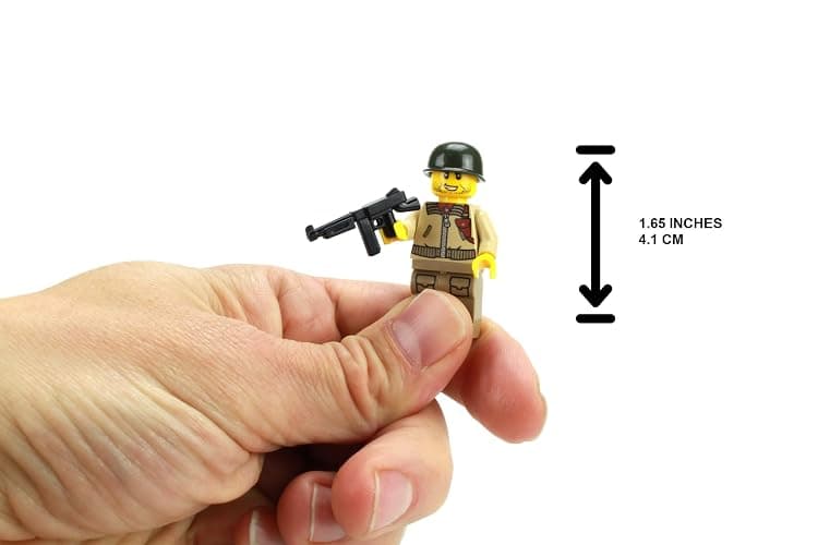 Battle Brick 1.6 Inches Tall US Army WW2 Army Tank Driver Custom Minifigure | Genuine Military Minifig | Packaged in the USA | Great Gift for Ages Teen to Adult AFOL thumbnail 3