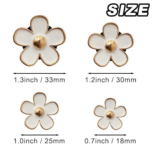 4 Pcs Metal Daisy Air Vent Clips Flower Car Air Freshener Clip Air Conditioning Outlet Clip Bling Charm Car Inter Decor Accessories for Girls Women thumbnail 2